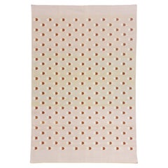 The Whispering Tulip: A Vintage Dhurrie Masterpiece of Modern Shibui Elegance