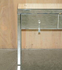 White Company Mirrored Console Dressing Table or Desk Which Is Part of Suite