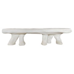 The White Concrete Dumbo Elephant Contemporary Dining Table by Mary-Lynn & Carlo