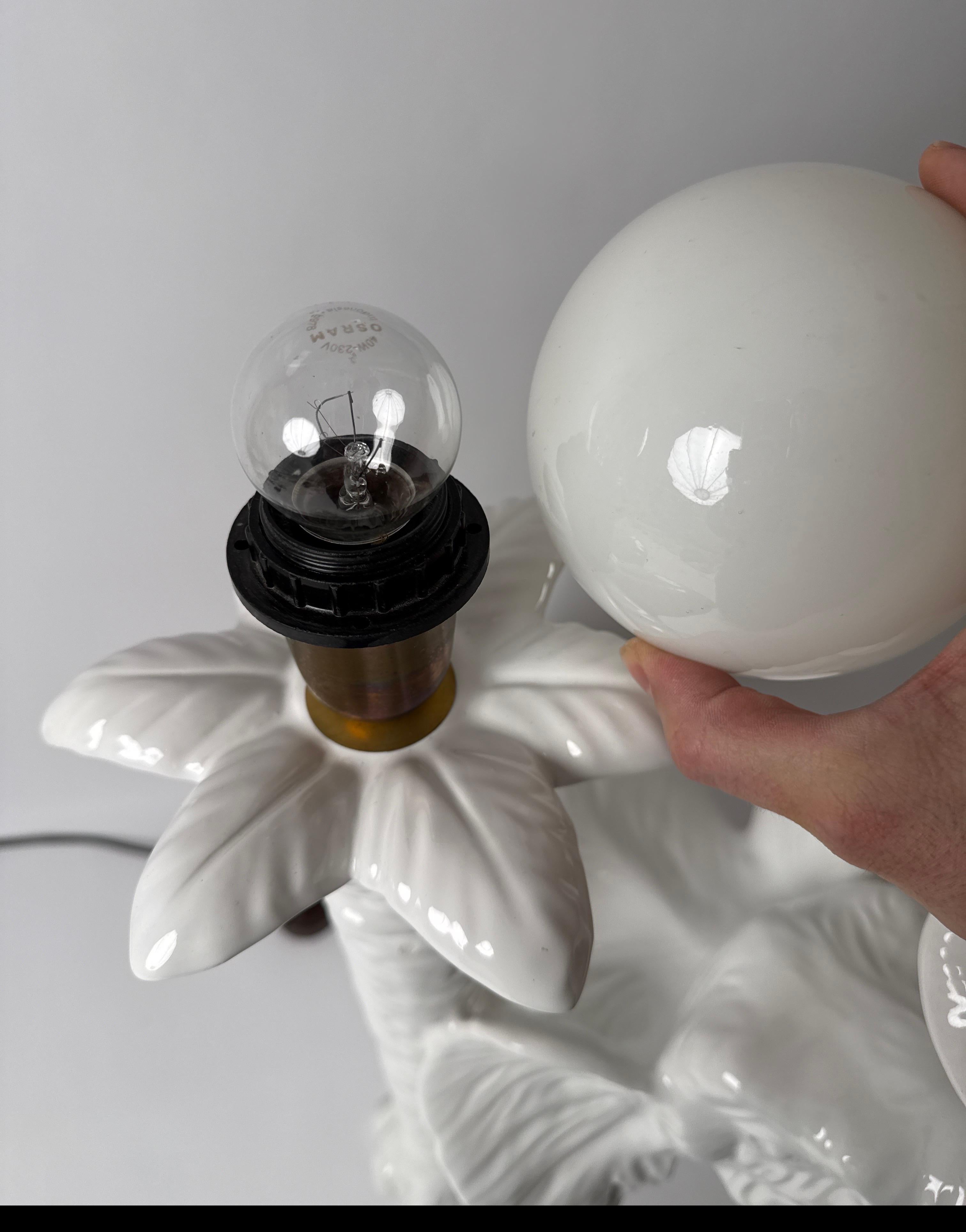 Lampadaire ou lampe de table éléphant blanc, Italie 1970 en vente 5