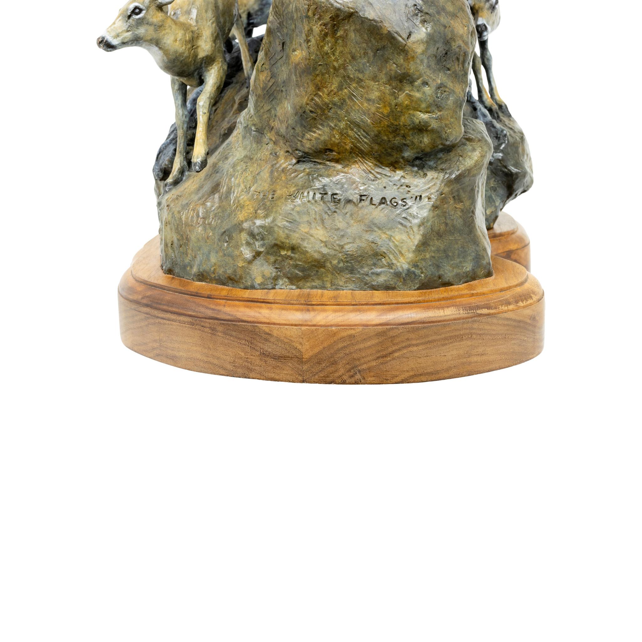 (1914-1999) Edizione limitata in bronzo 45/129, 1980. Patina dipinta. 18 3/8