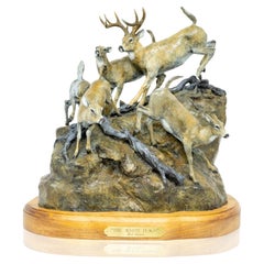 Bronze „Die weißen Flaggen“ von Robert Scriver