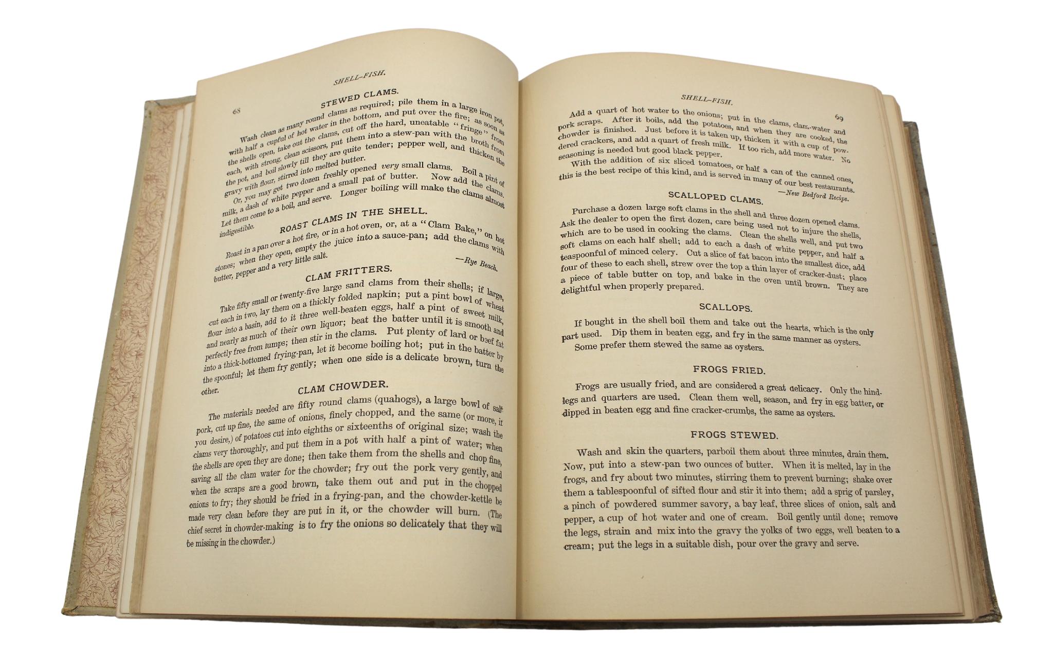 Livre « The White House Cookbook by F. L. Gillette, Plus tard Impression, 1894 en vente 4