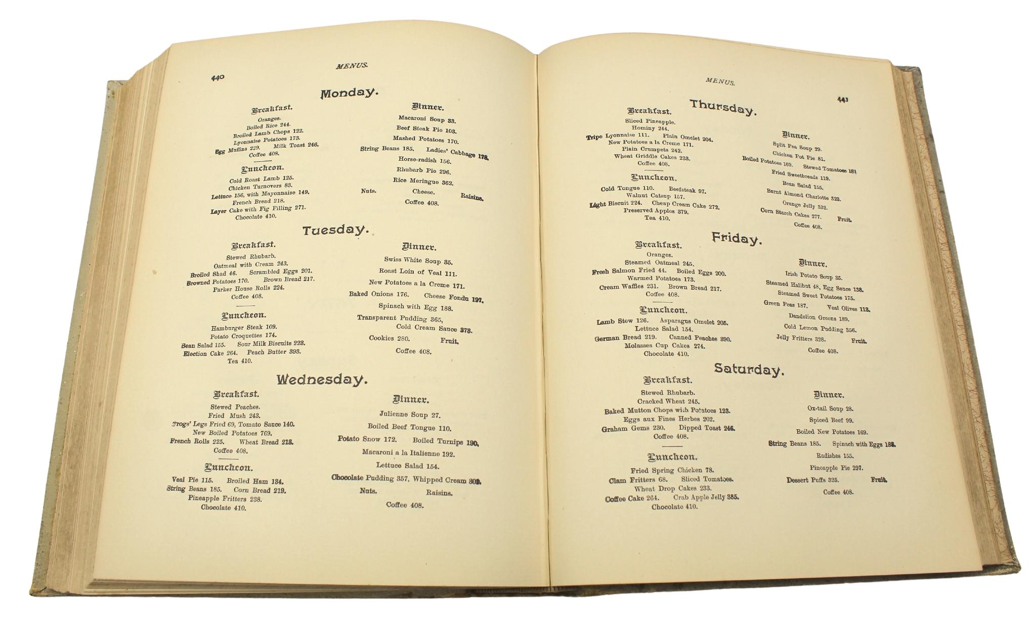 Livre « The White House Cookbook by F. L. Gillette, Plus tard Impression, 1894 en vente 2