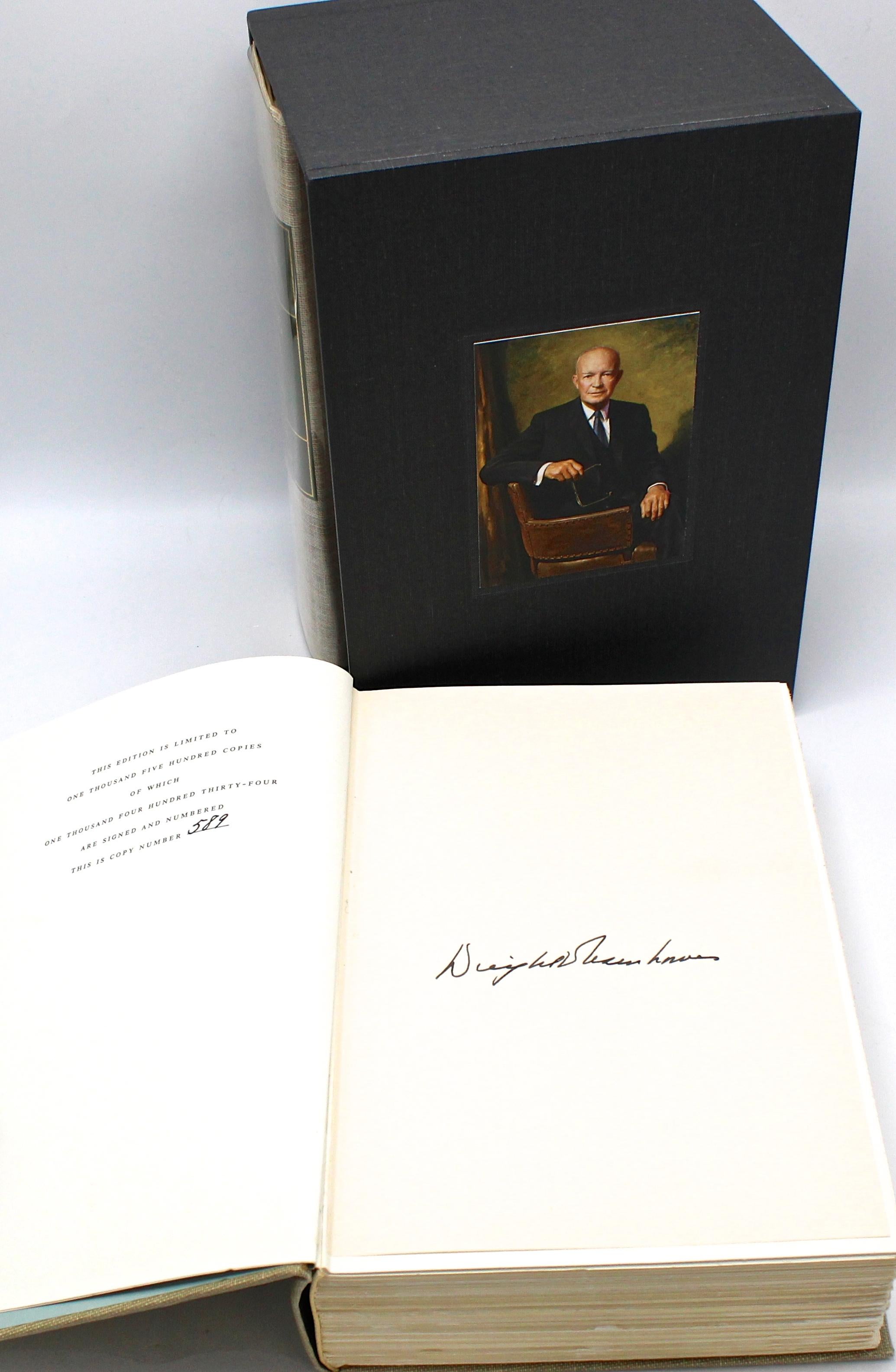 Dwight Eisenhower Memoirs, Signed by Eisenhower, Limited Editions In Good Condition In Colorado Springs, CO