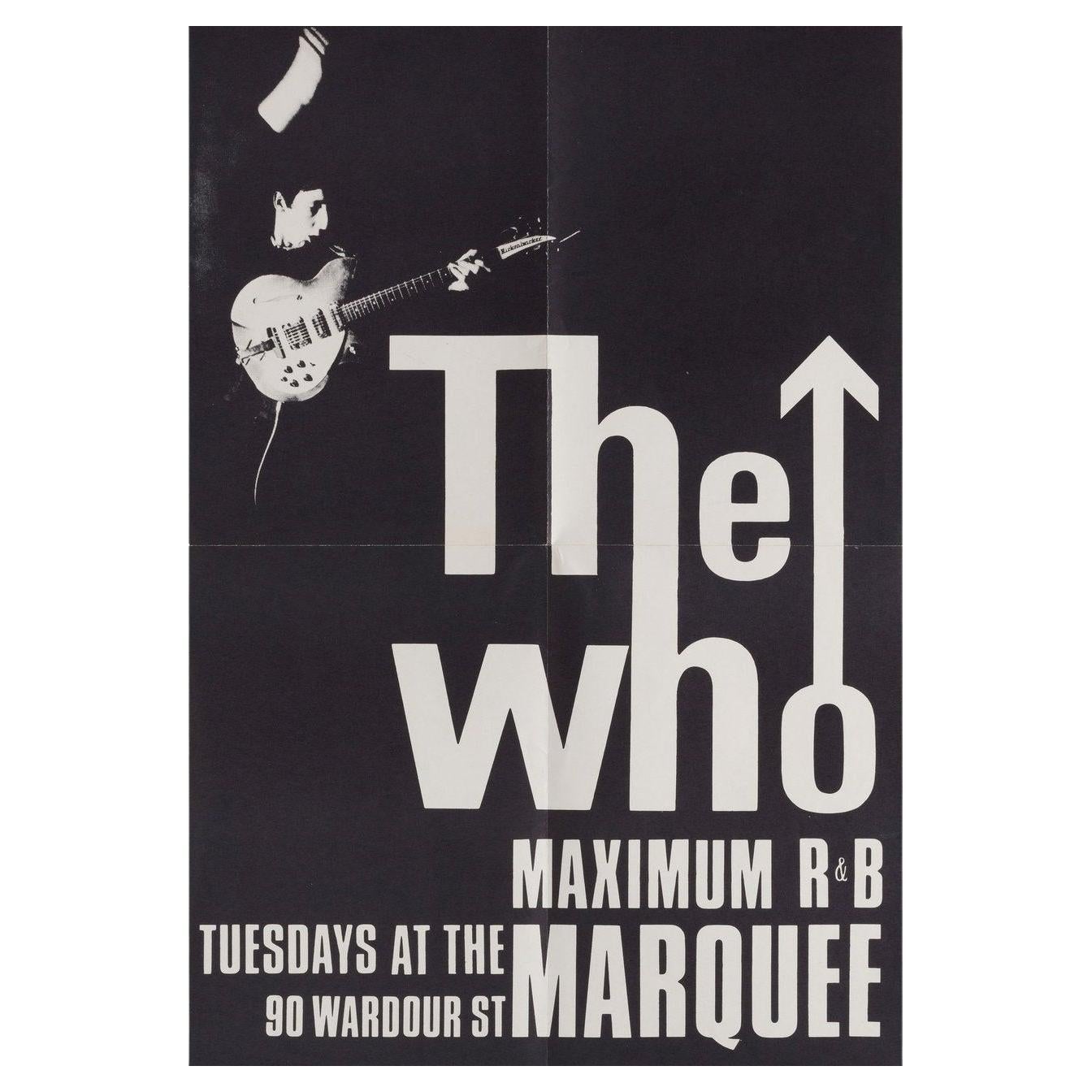 The Who: Maximum R&B 1970s British Mini Poster For Sale