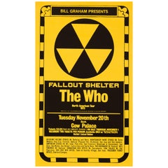 Vintage The Who Original Concert Poster, Cow Palace, San Francisco, 1973