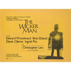 Vintage The Wicker Man Original British Film Poster, 1973