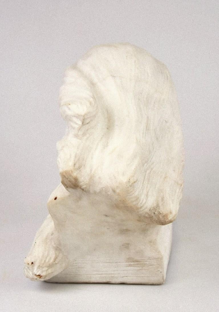 The Wind, Original Marble Sculpture, 1920s In Good Condition For Sale In Roma, IT