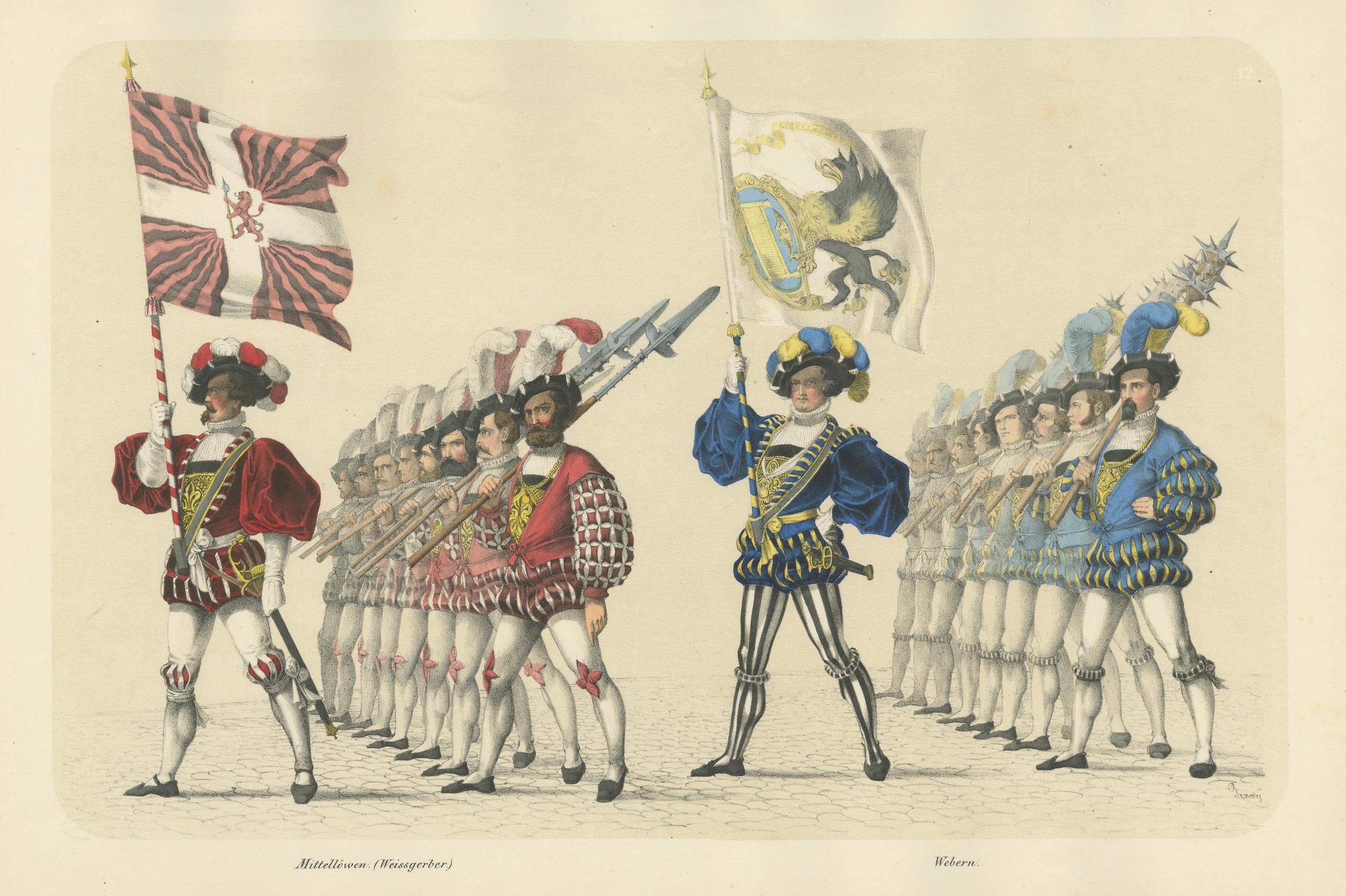 The Wine Merchants and Weavers Guilds – A Show of Bernese Trade and Craft, 1855 For Sale 2