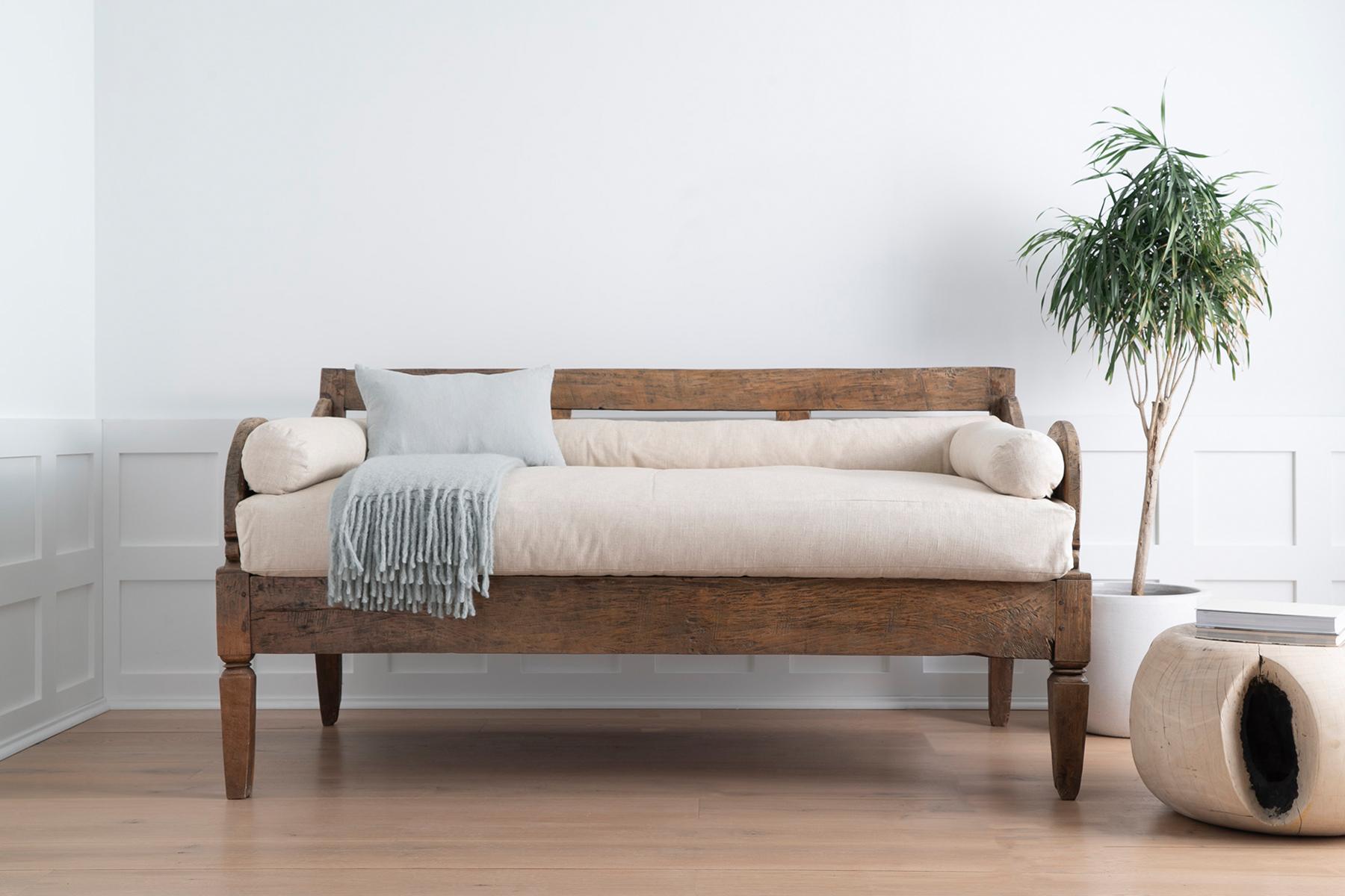 hand carved daybed