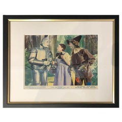 Vintage The Wizard of Oz, Framed Poster, 1950r