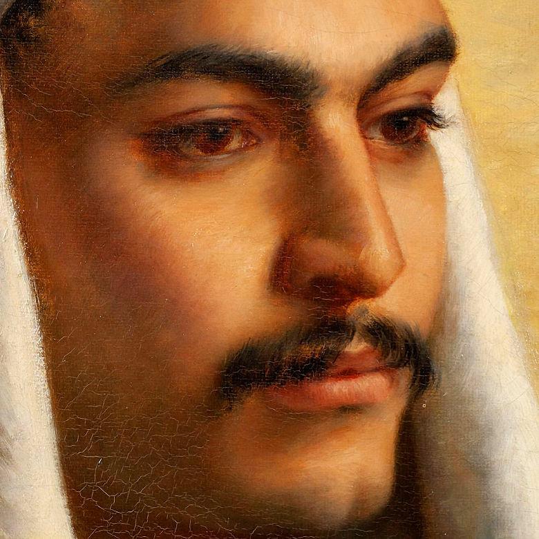 Wolf of Egypt Portrait of Mohammed Amin by Hélène Gevers In Good Condition In New York, US