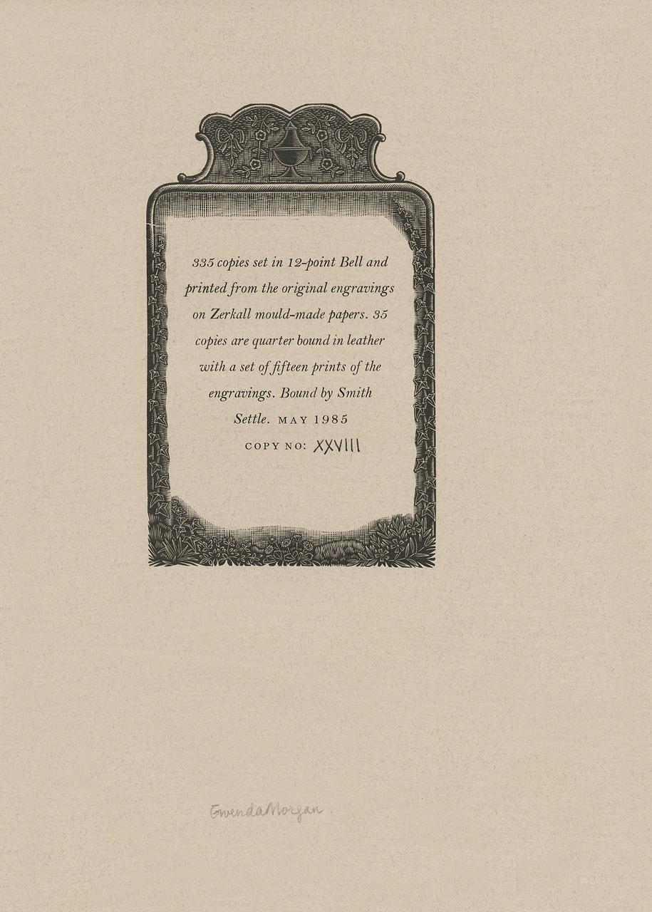 The Wood Engravings of Gwenda Morgan – WHITTINGTON Press – DELUXE ED., signed In Excellent Condition For Sale In Middletown, NY