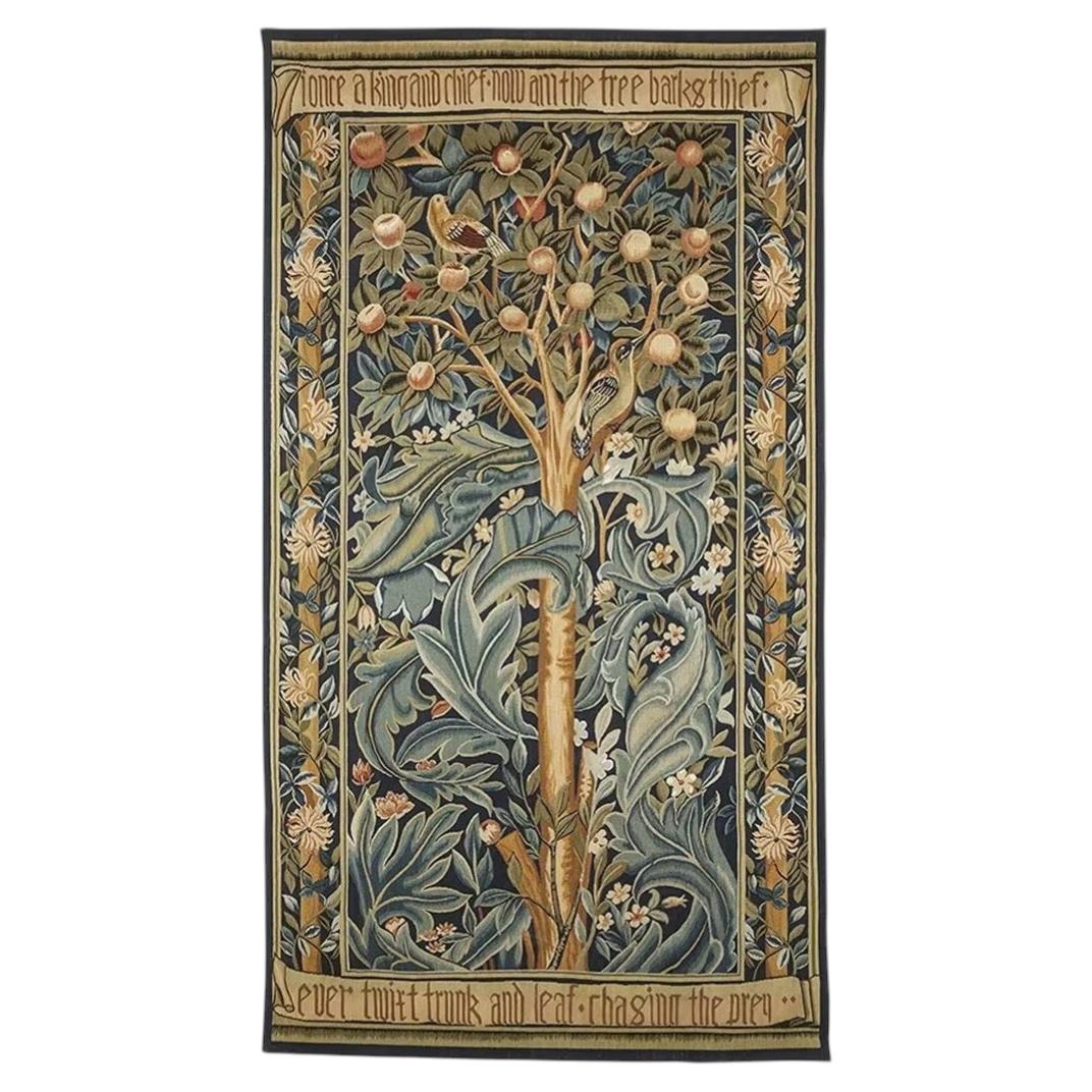 The Woodpecker Tapestry Handwoven Tapestry - 8'8" x 4'6"