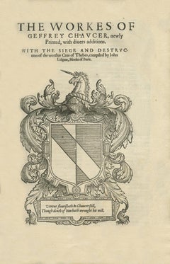 The Workes of our Ancient and Learned English Poet, Geffrey Chaucer