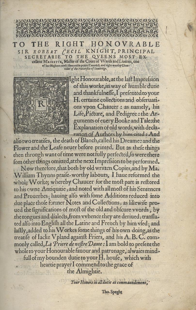 Les œuvres de notre poète anglais ancien et expérimenté, Geffrey Chaucer Bon état - En vente à Middletown, NY