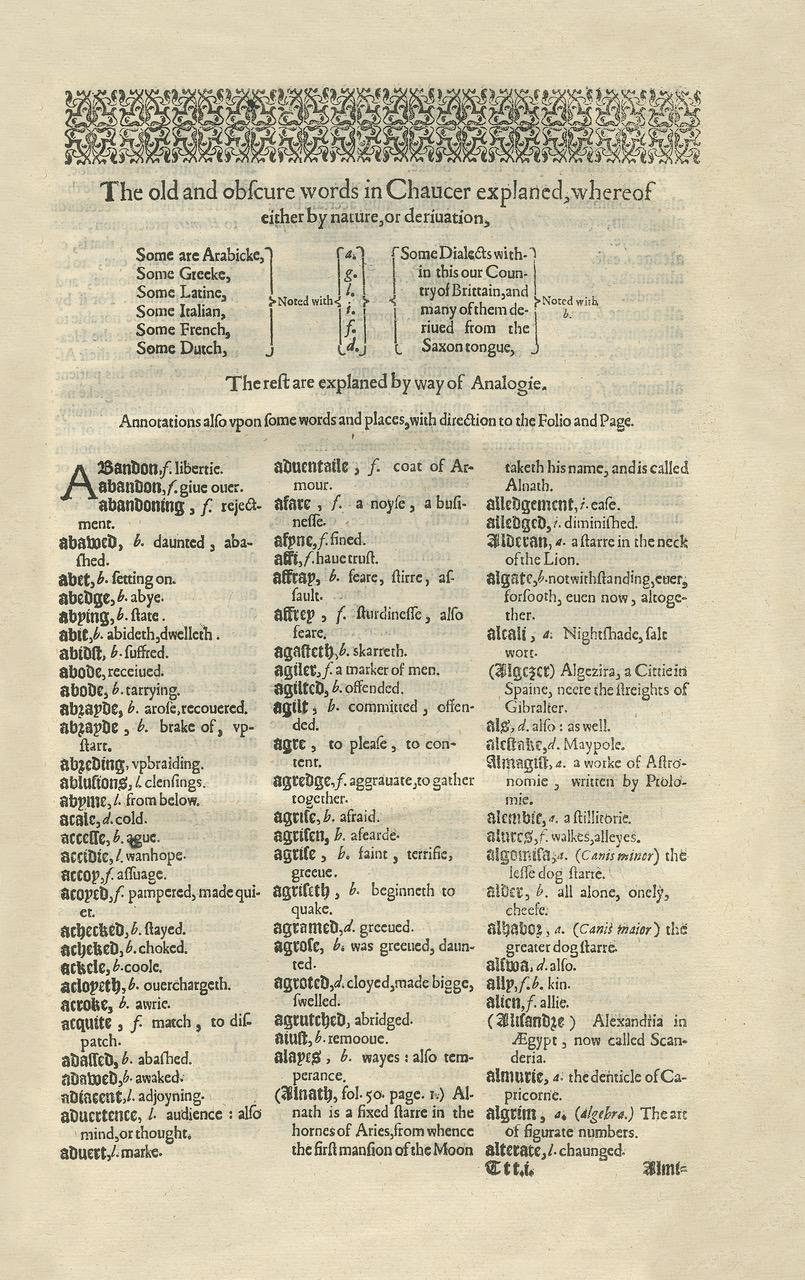 Cuir Les œuvres de notre poète anglais ancien et expérimenté, Geffrey Chaucer en vente