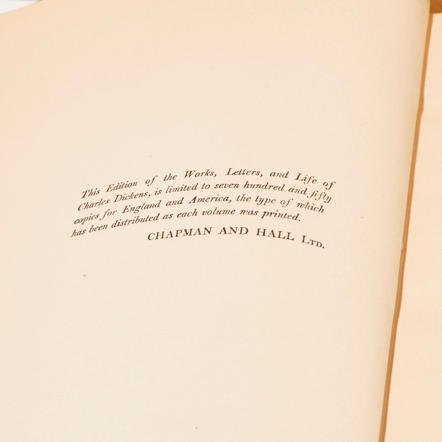 Las Obras de Charles Dickens, Edición Nacional, 1907, 30 volúmenes, Edición de 750 Grabado en venta