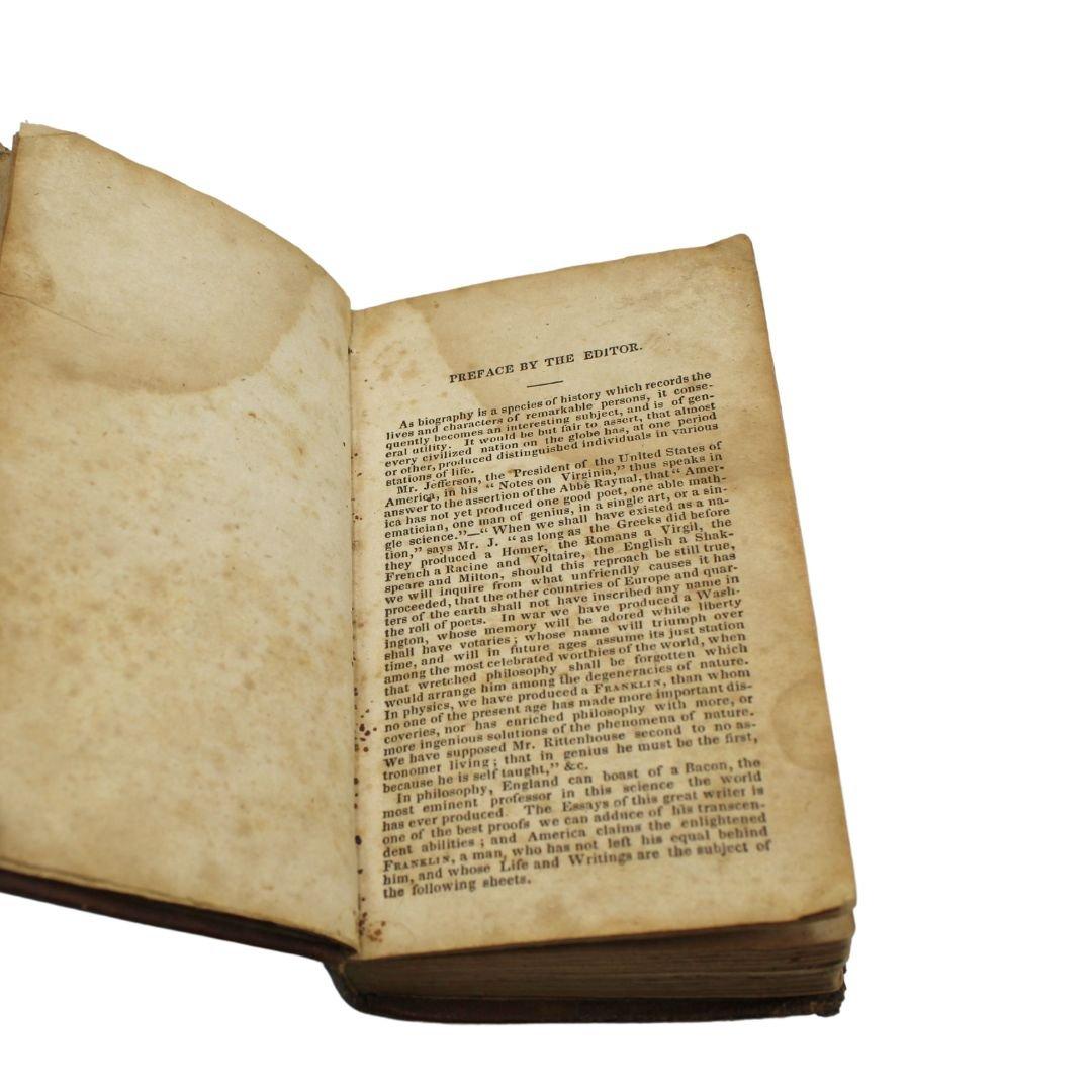 The Works of Dr. Benjamin Franklin, with His Life, Written by Himself, 1835 In Good Condition For Sale In Colorado Springs, CO