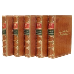 Les œuvres d'Edgar Allen Poe. - 10 volumes en 5 - EN UN ENSEMBLE DE CUIR COMPLET !