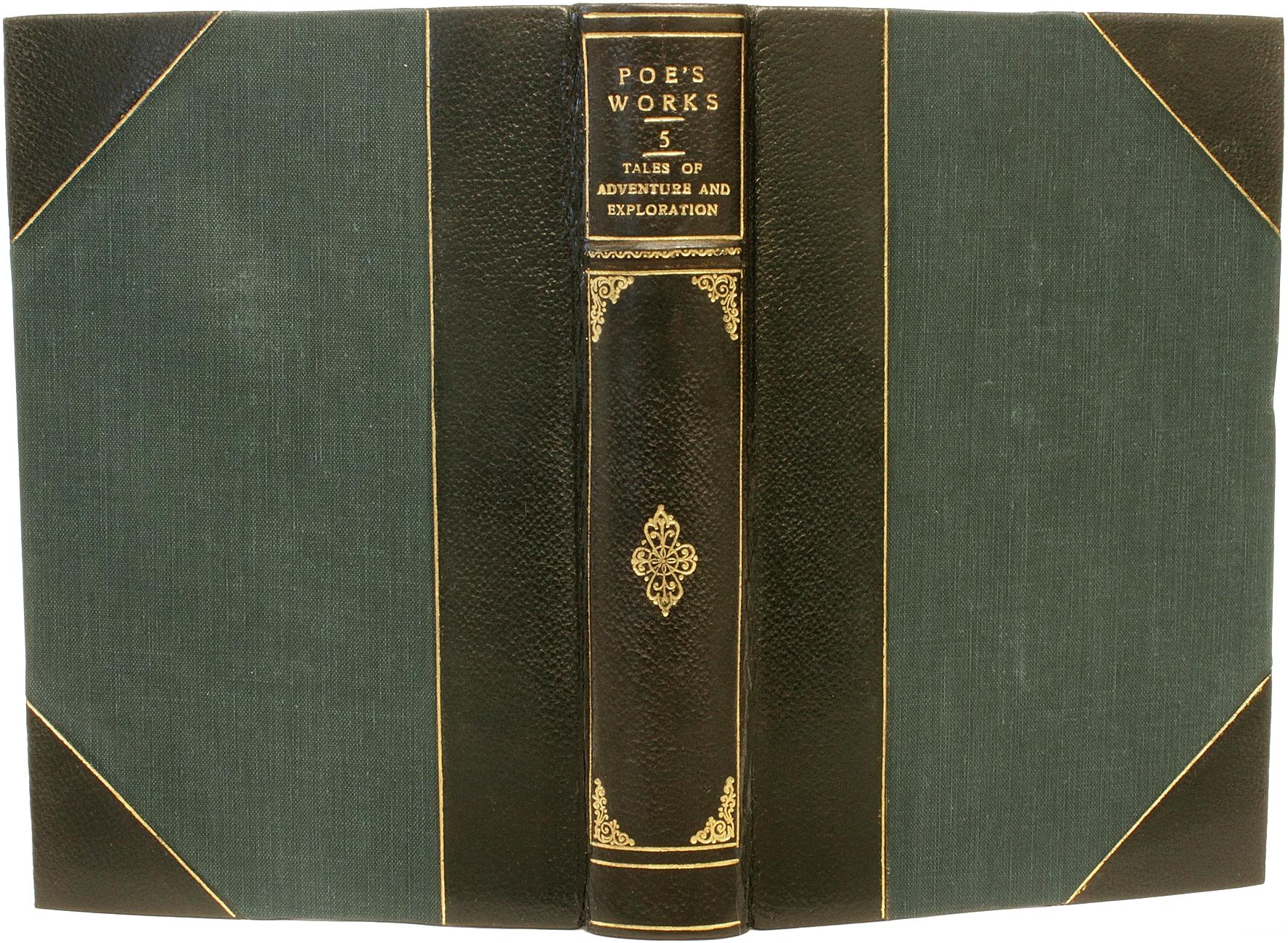 American The Works Of Edgar Allen Poe - 10 volumes - 1894 - IN A FINE MOROCCO BINDING ! For Sale
