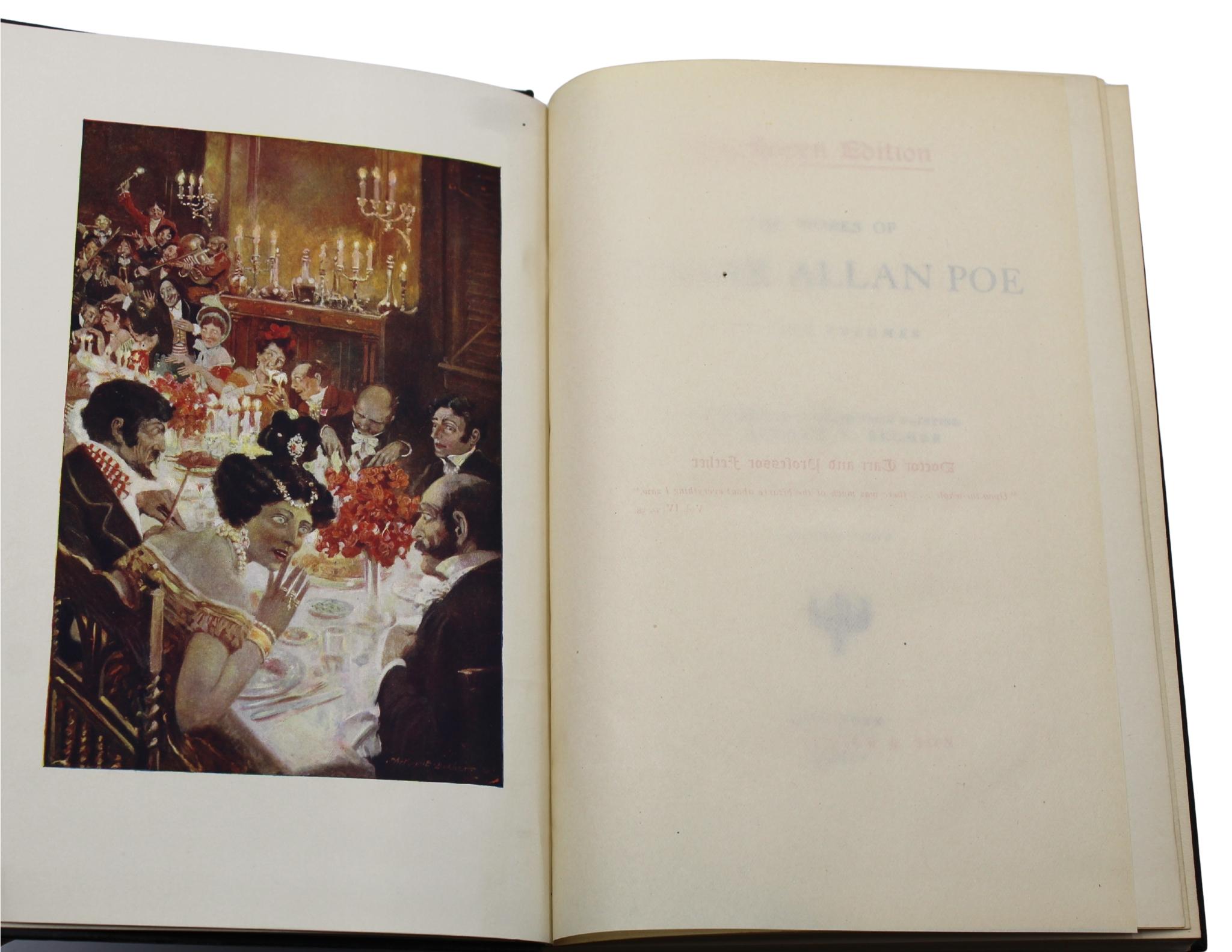 Le opere di Edgar Allen Poe, edizione Raven, cinque volumi, 1904 in vendita 5