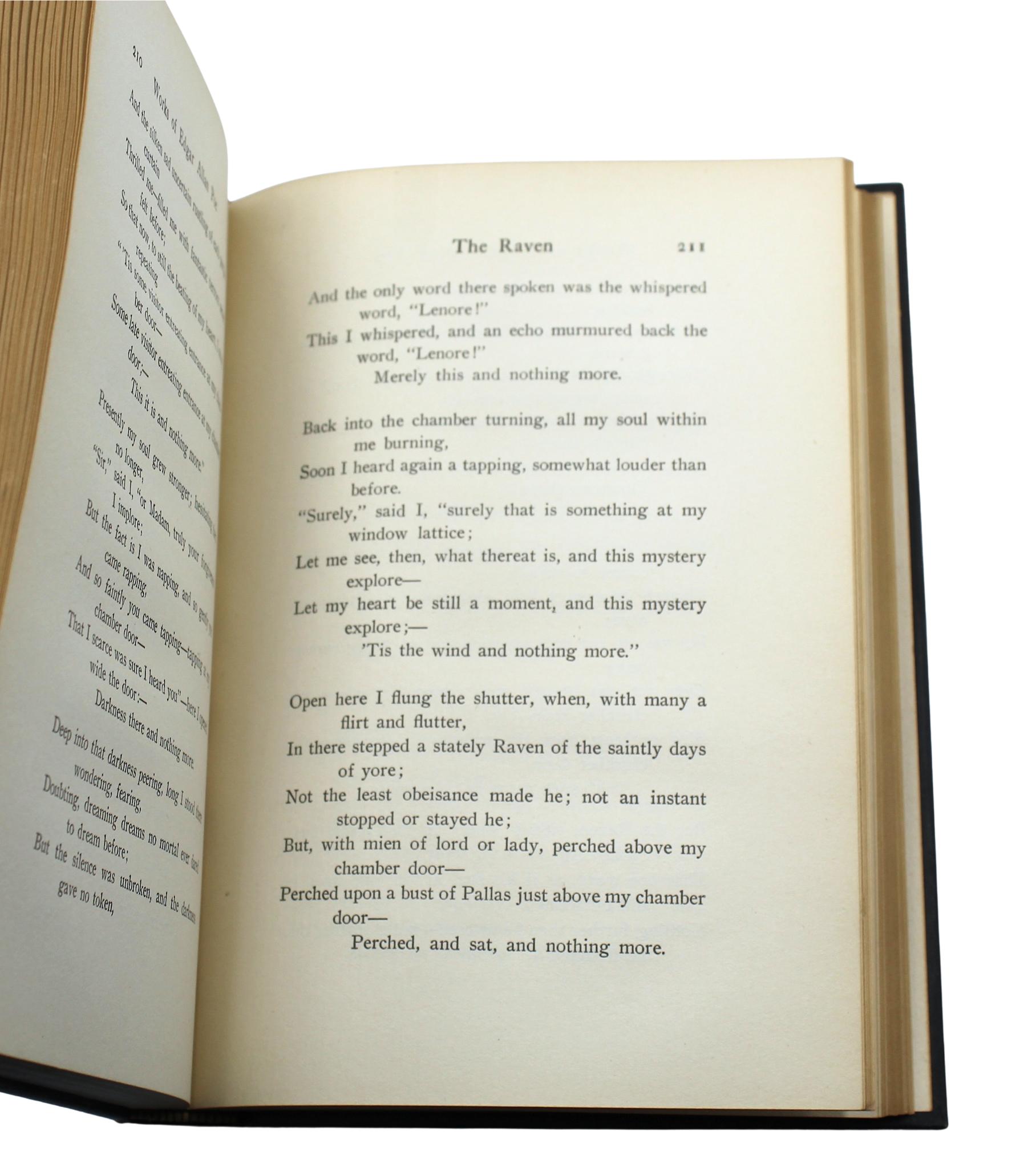 Le opere di Edgar Allen Poe, edizione Raven, cinque volumi, 1904 in vendita 9