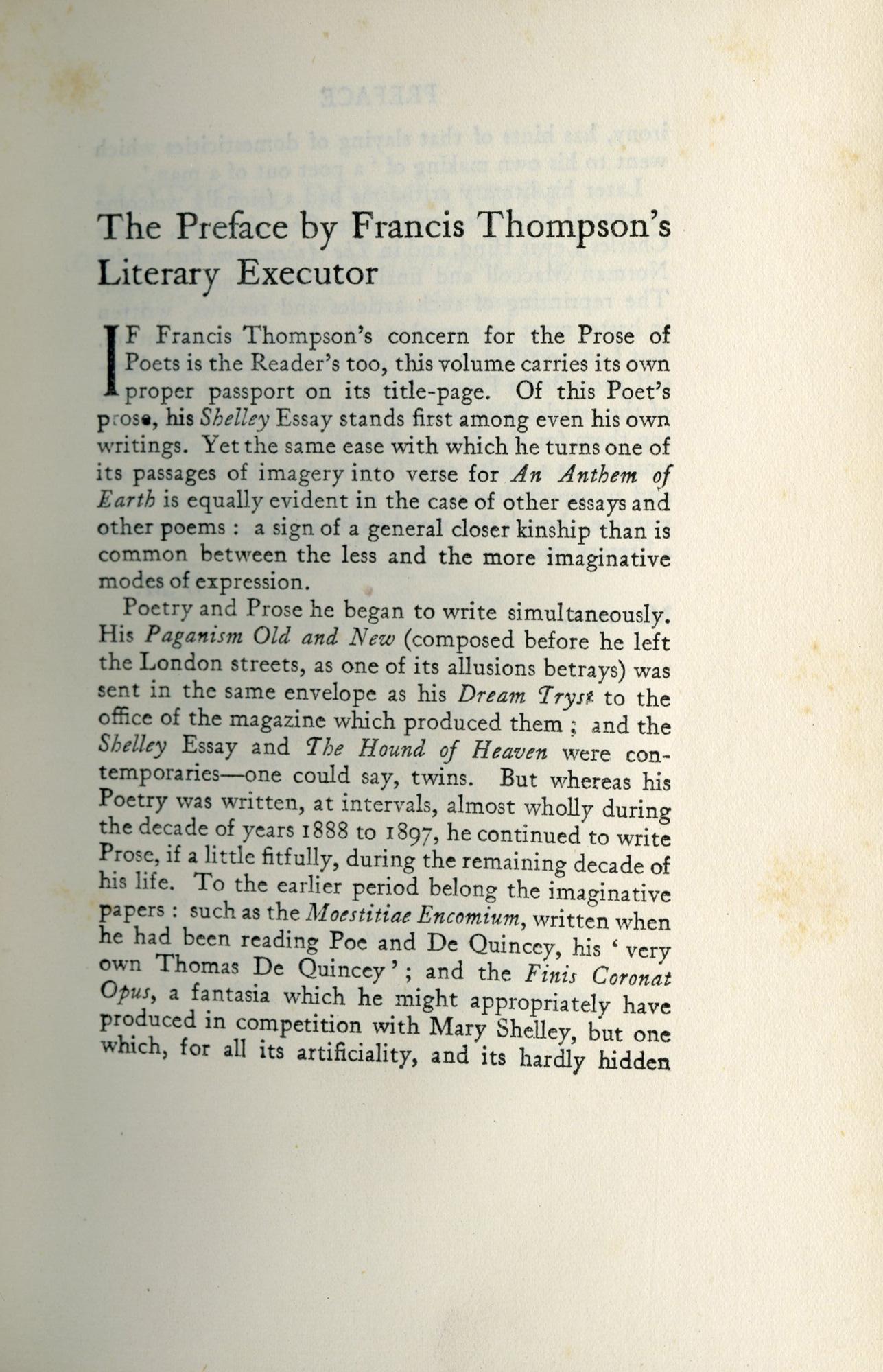 English The Works of Francis Thompson - FIRST EDITION (3 vols.) For Sale