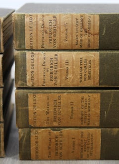 The Works of Friedrich Von Schiller Set of 8 Books 163/500 Limited Edition