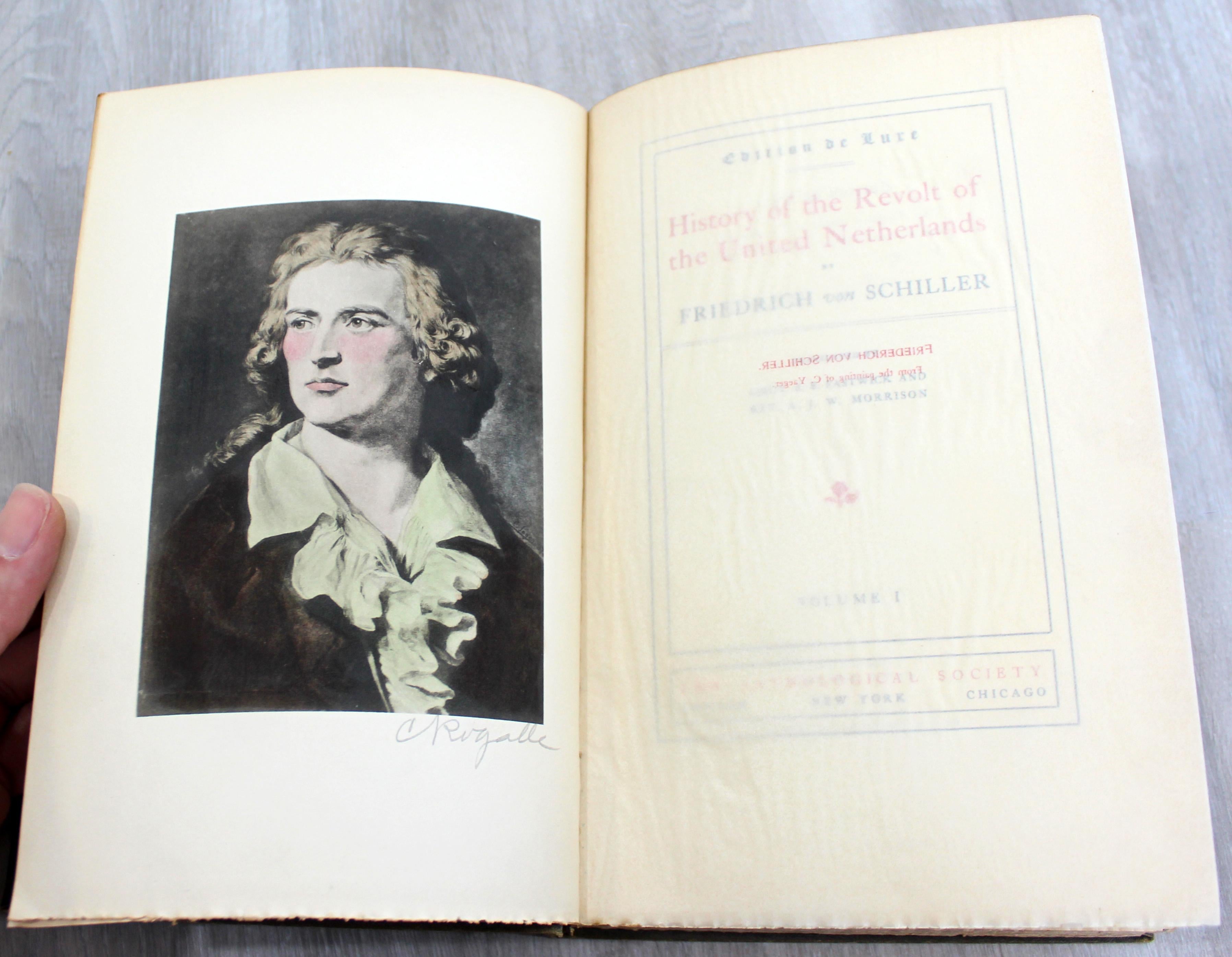 The Works of Friedrich Von Schiller Set of 8 Books 163/500 Limited Edition In Good Condition In Keego Harbor, MI