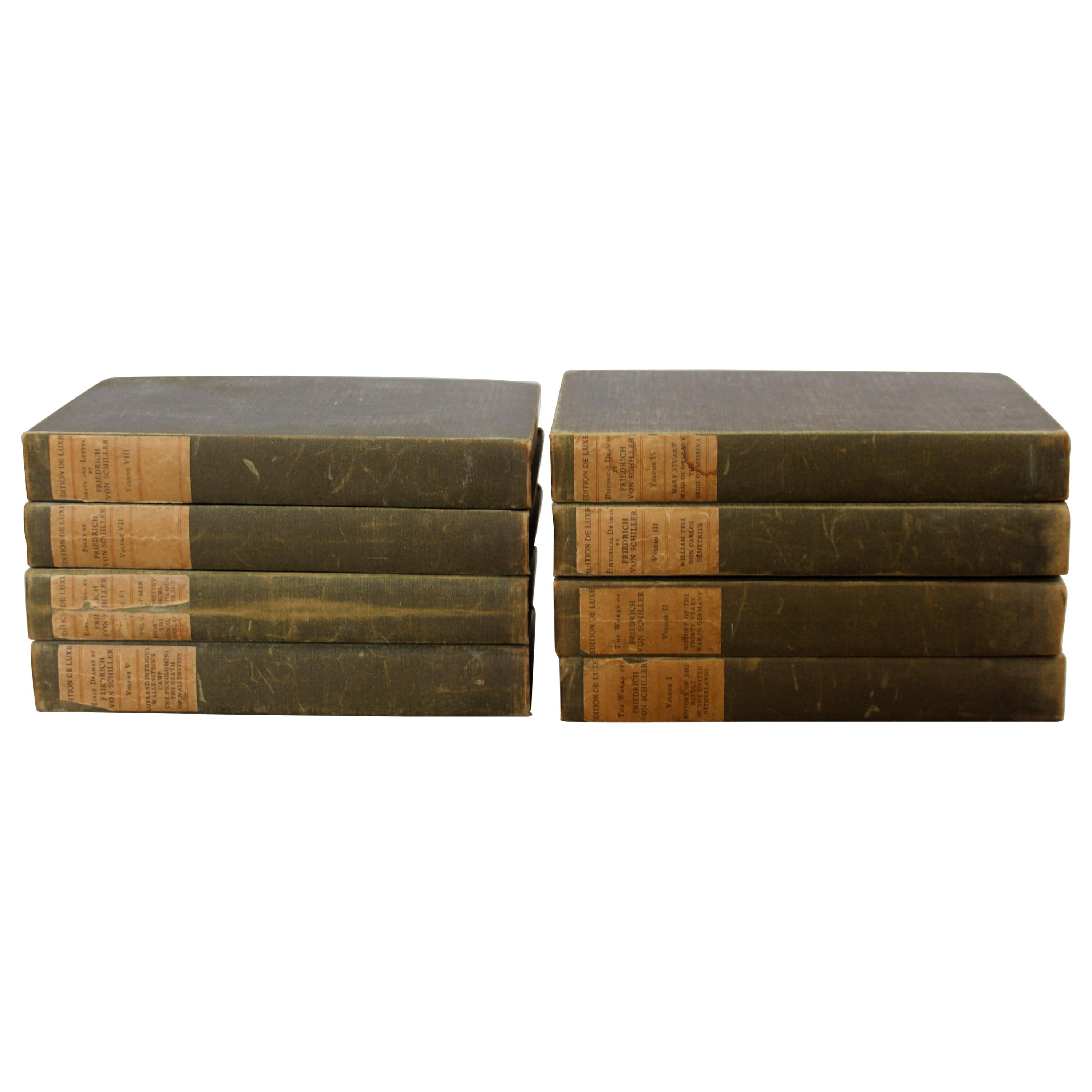 The Works of Friedrich Von Schiller Set of 8 Books 163/500 Limited Edition
