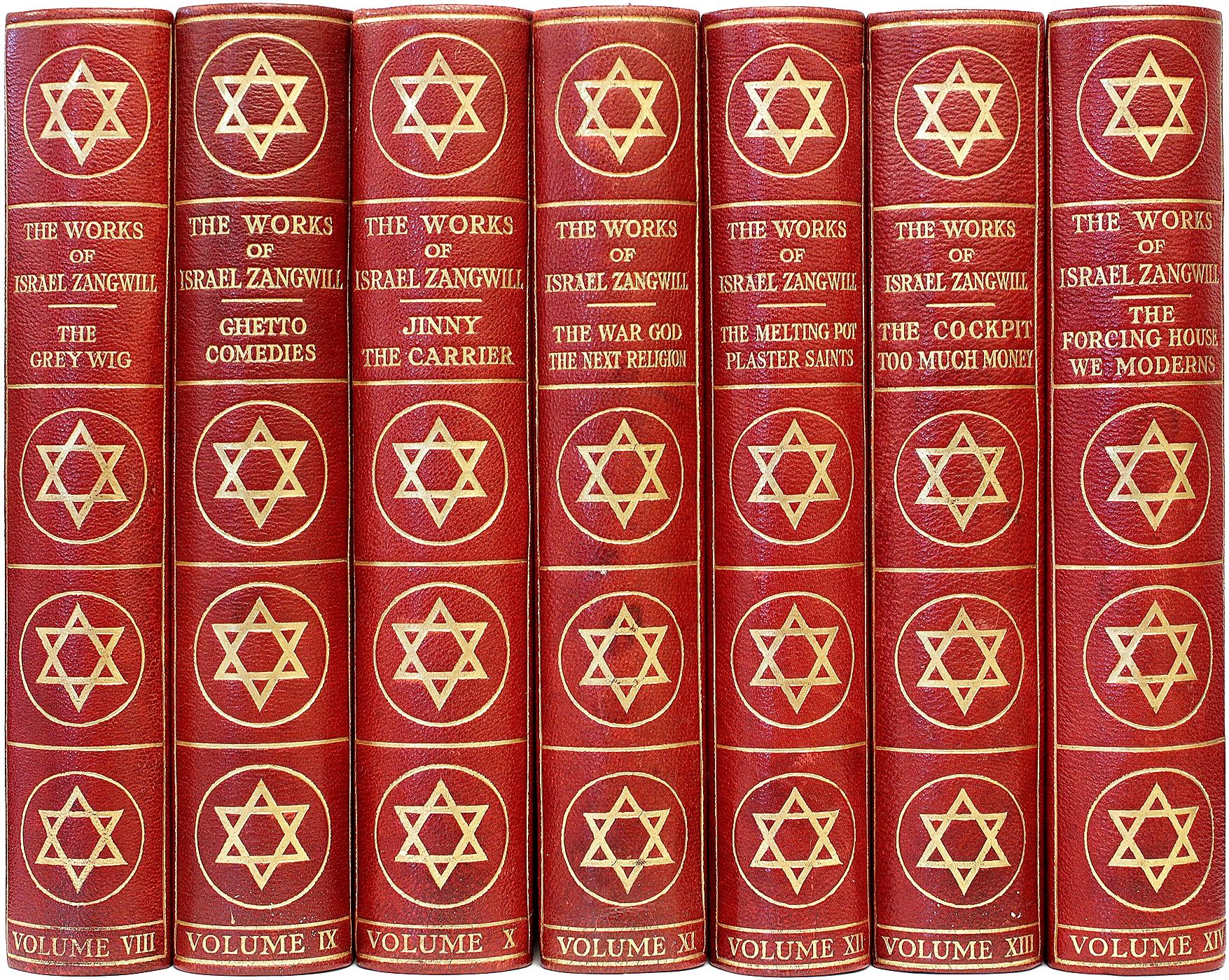 Israel Books The Works of Israel Zangwill - 14 VOLUMES - LIMITED SIGNED EDITION ...
