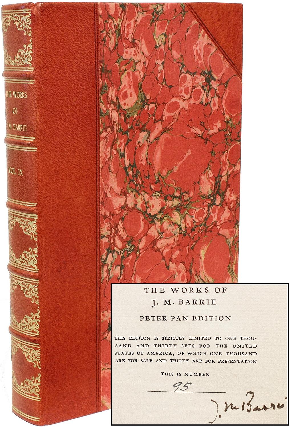 Britannico Le opere di J. M. Barrie. EDIZIONE PETER PAN - EDIZIONE LIMITATA FIRMATA - 14 volumi in vendita