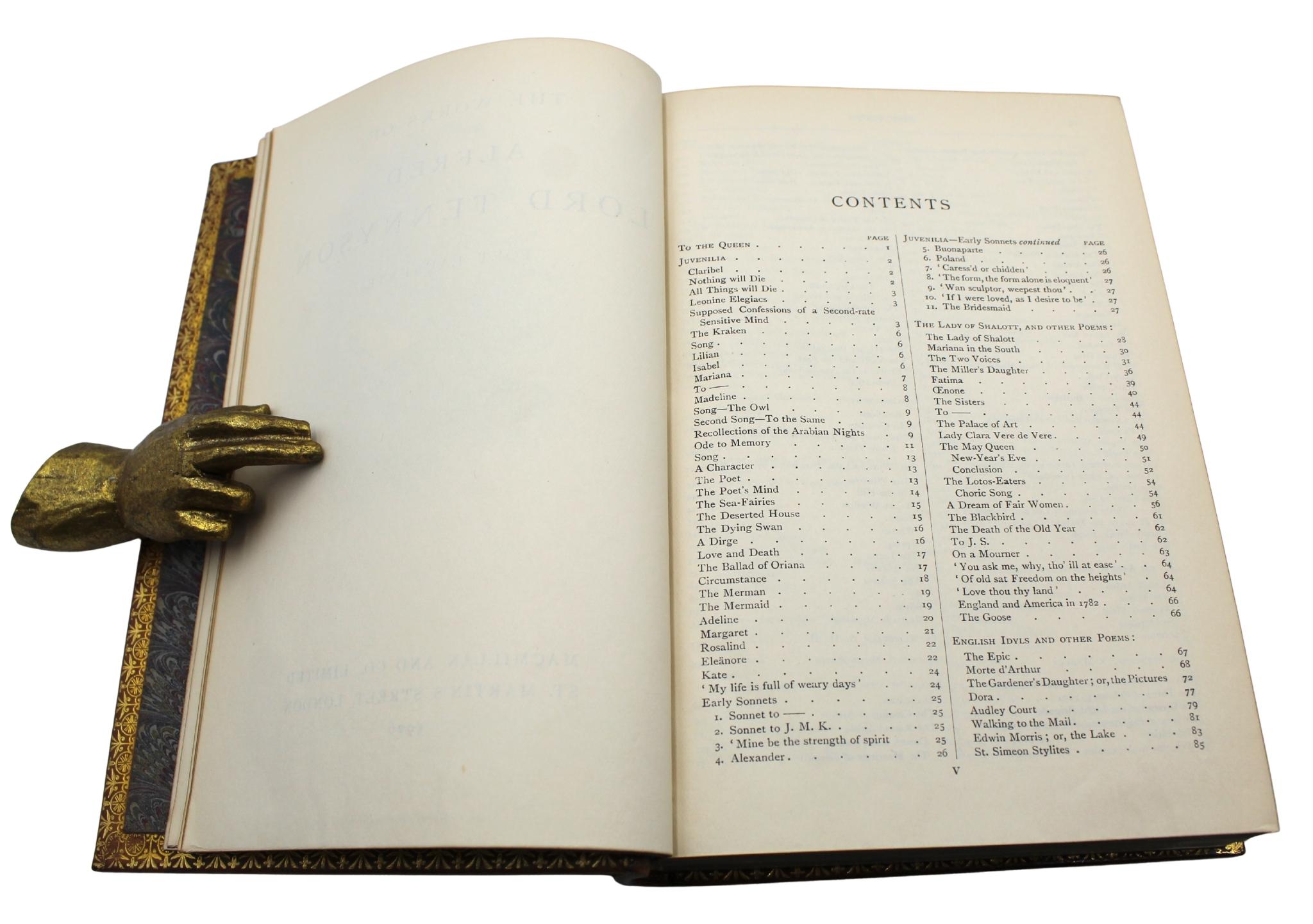 Las Obras de Lord Alfred Tennyson, Poeta Laureado, Edición Completa, 1926 en venta 1