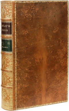 Die Werke von Lord Macaulay. 8 BÄNDE – 1875 – IN HERVORRAGENDEM BAUMKALBSLEDER!