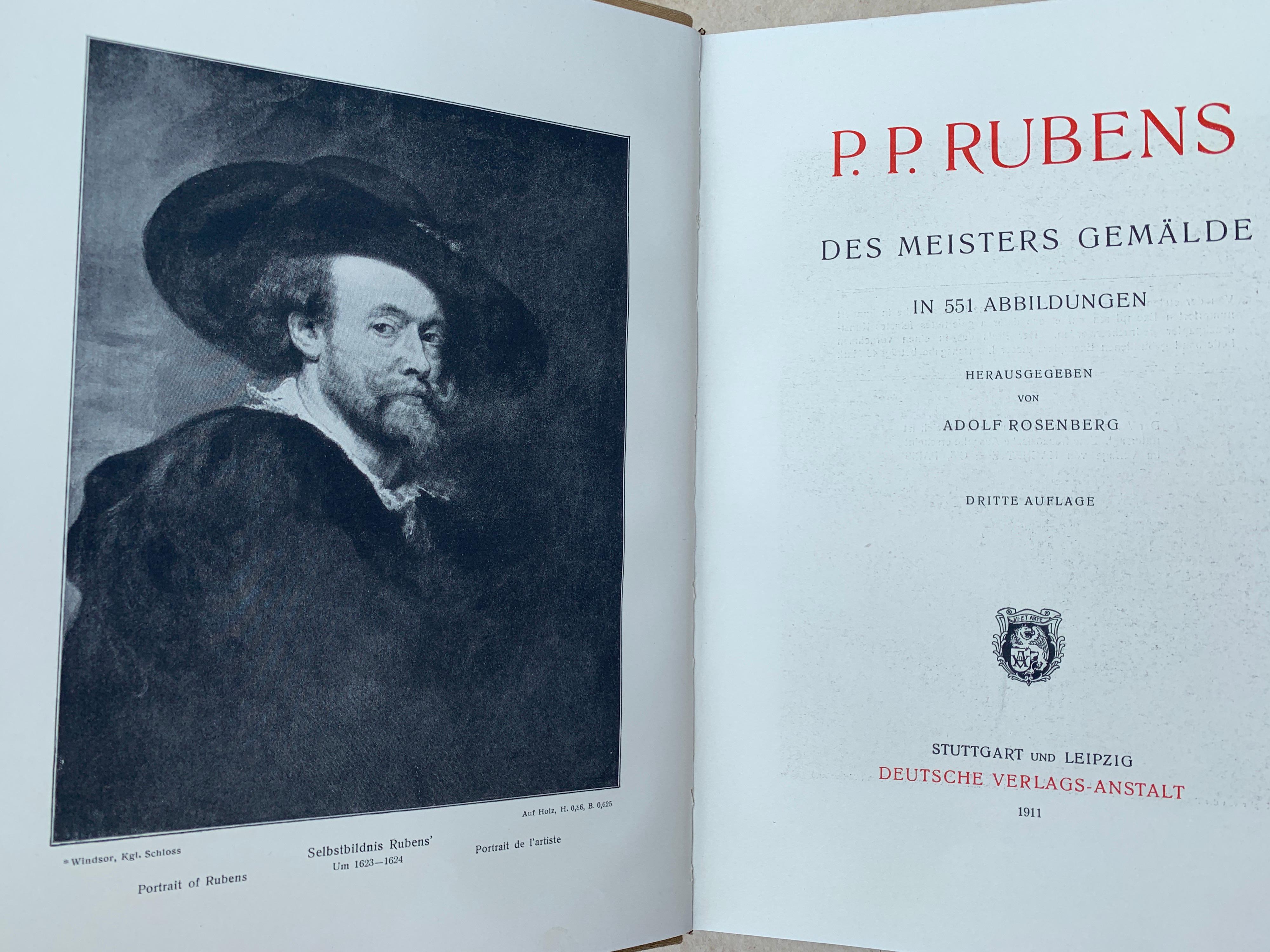 Baroque The Works of P.P.Rubens, 551 Illustrations, Adolf Rosenberg, Leipzig, 1911