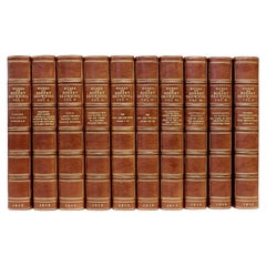 Antique Works of Robert Browning-10 Vols-Leather Bound-the Centenary Edition