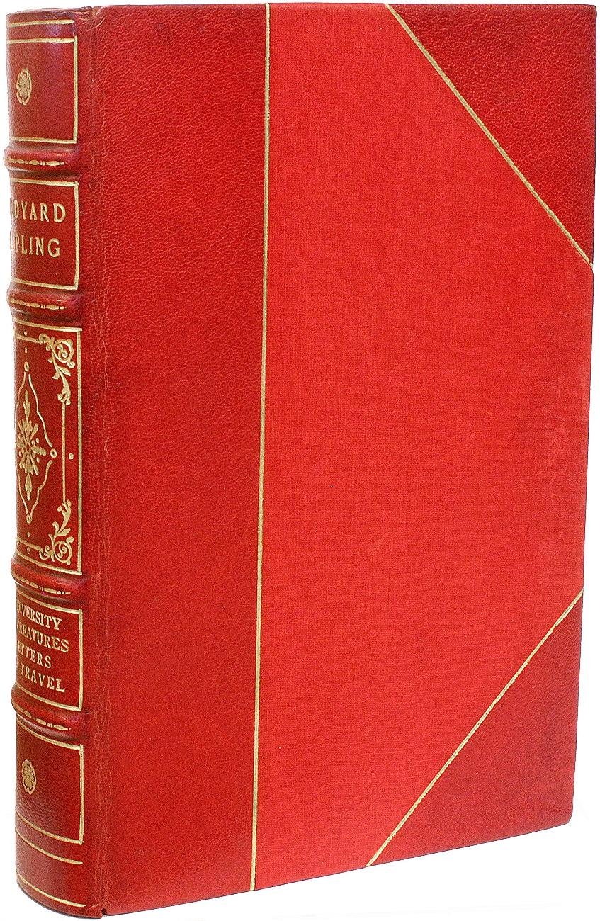AUTORE: KIPLING, Rudyard Kipling. 

TITOLO: Le opere di Rudyard Kipling.

EDITORE: NY: Doubleday, Page & Company, n.d., (c.1920)

DESCRIZIONE: EDIZIONE DEL NUOVO MONDO. 13 volumi, completi, 8-1/16