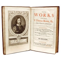 Works of the Learned Sr Thomas Brown, 1686, in a Fine Contemporary Binding