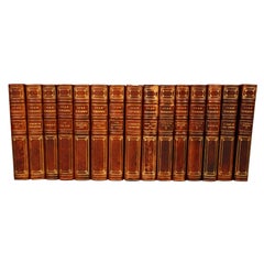 Antique The Works of Turgenev in 15 Leatherbound Volumes Published London: 1916 
