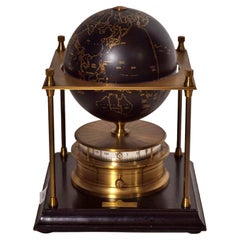 Vintage World Clock of the Royal Geographical Society 20th Century