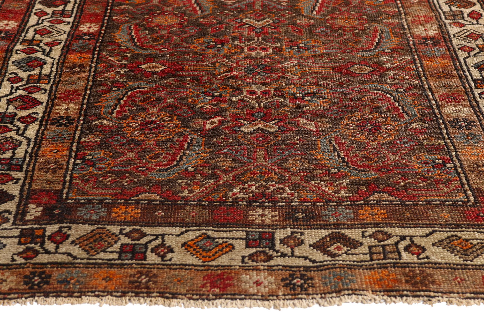 Die gewebte Nocturne: Ein persischer Malayer-Teppich aus dem späten 19. Jahrhundert von Herati Eleg (Handgeknüpft) im Angebot