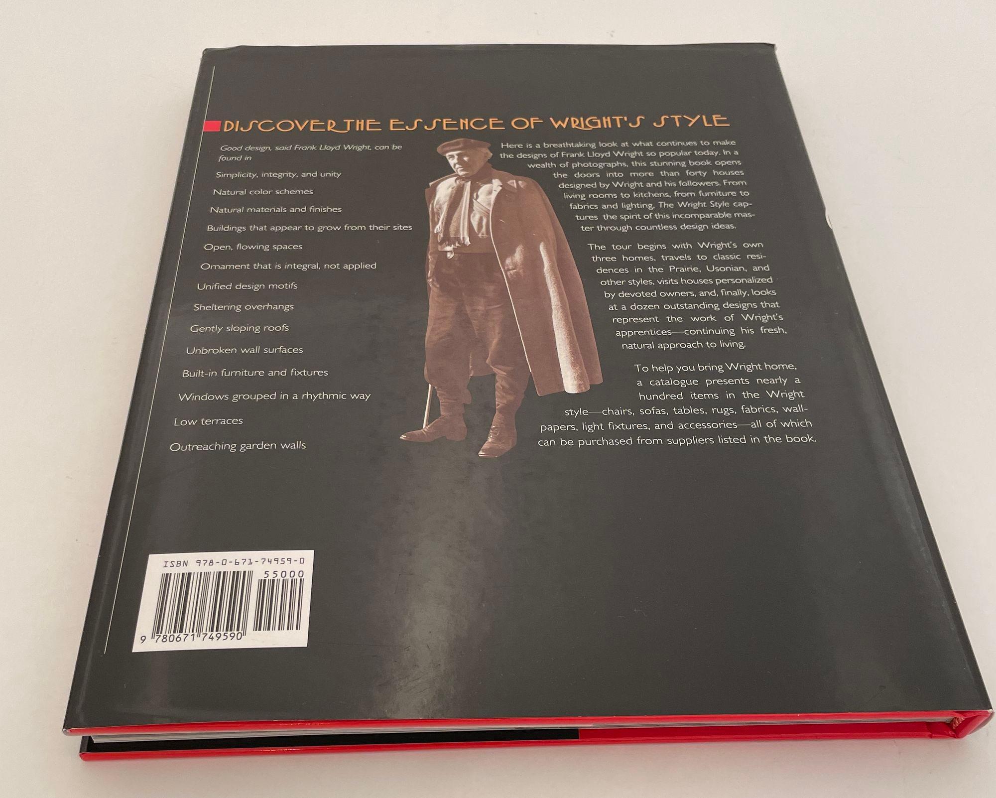 Livre Recréant l'esprit de Frank Lloyd Wright de Carla Lind Bon état - En vente à North Hollywood, CA