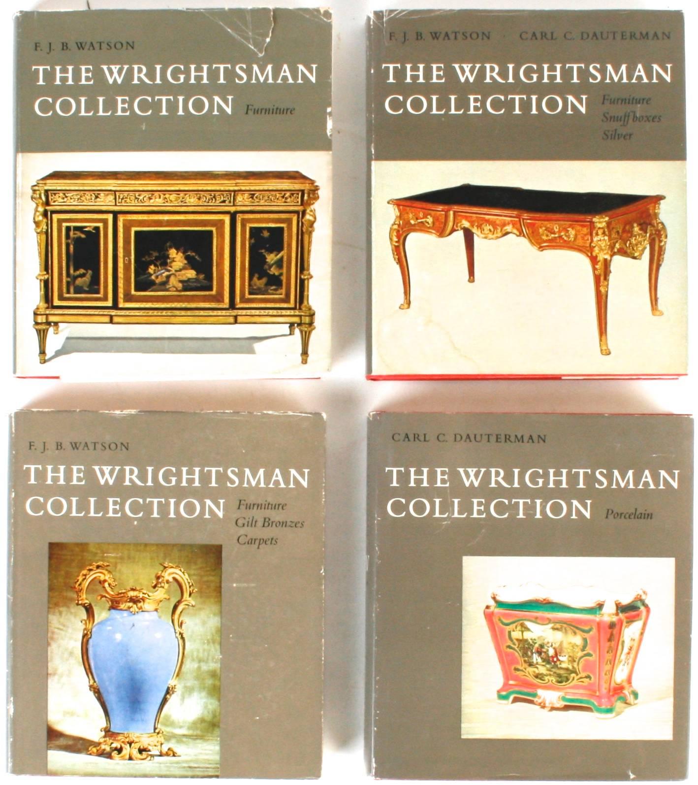 Die Wrightsman-Sammlung, Vols. I-V. New York: Das Metropolitan Museum of Art, 1966-1973. Erste Ausgabe Hardcover mit Schutzumschlag. 2248 Seiten. Eingeschrieben von den Wrightsmans. Die komplette Reihe der Kataloge der Wrightsman-Sammlung des
