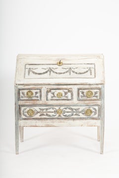 The Writer’s Corner: 18th C French Slant Top Desk w/ Gilt Hardware