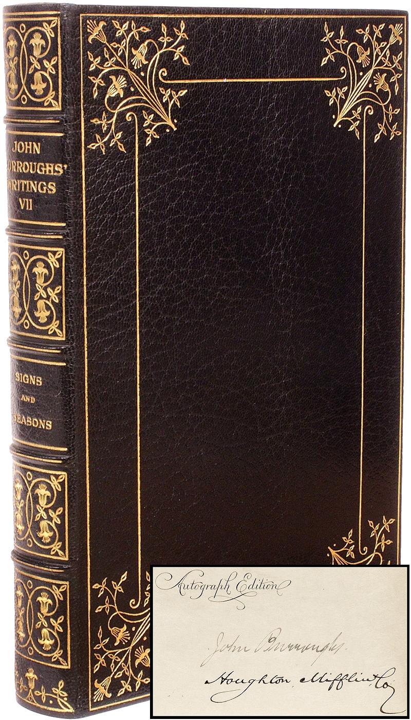 Writings of John Burroughs, Signed, 15 Vols, in a Fine Full Leather Binding 3