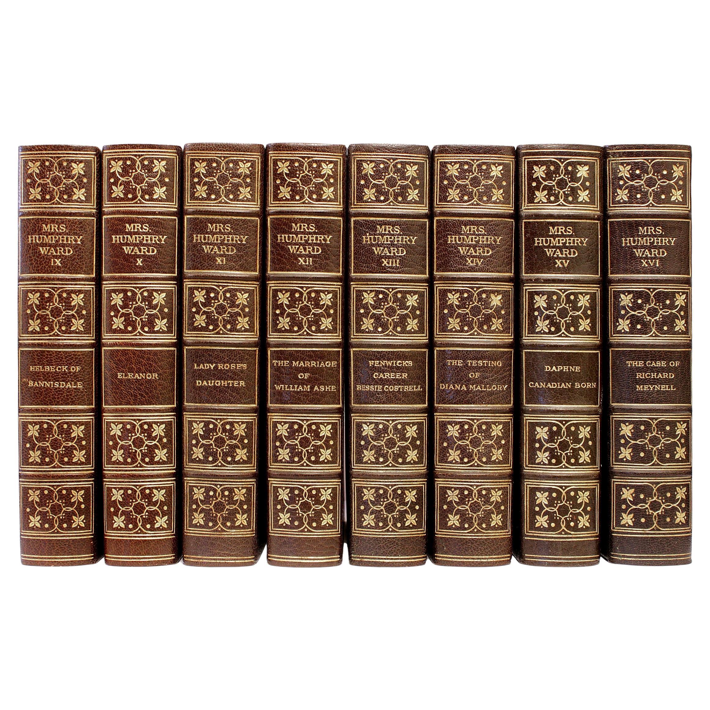 AUTHOR: WARD, Mrs. Humphry [Mary Augusta]. 

TITLE: The Writings of Mrs. Humphry Ward.

PUBLISHER: Boston: Houghton Mifflin Company, 1909.

DESCRIPTION: AUTOGRAPH EDITION. 16 vols., 8-15/16