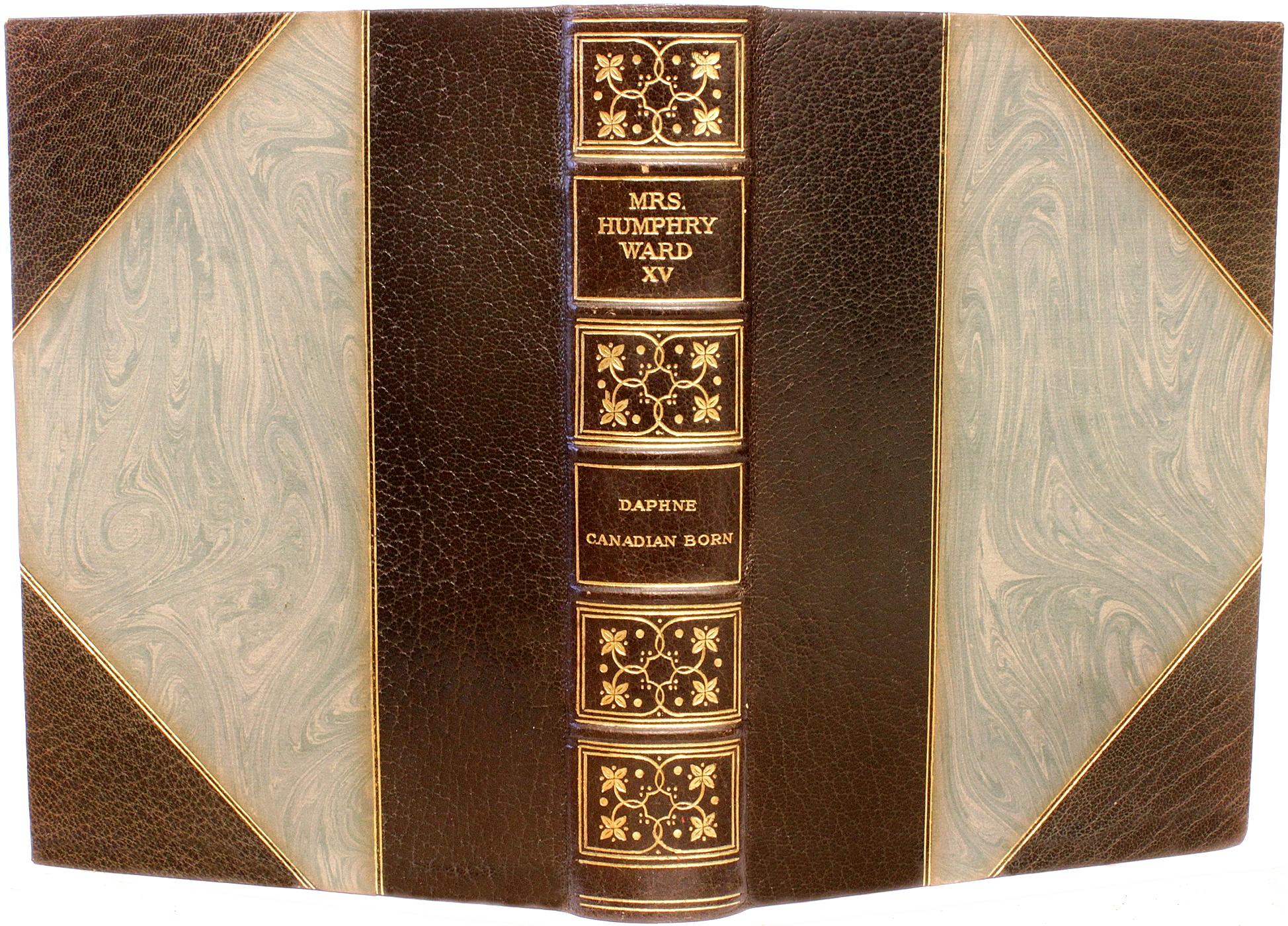 Cuir Les écrits de Mme Humphry Ward - Édition AUTOGRAPHE - 16 Vols. - 1909