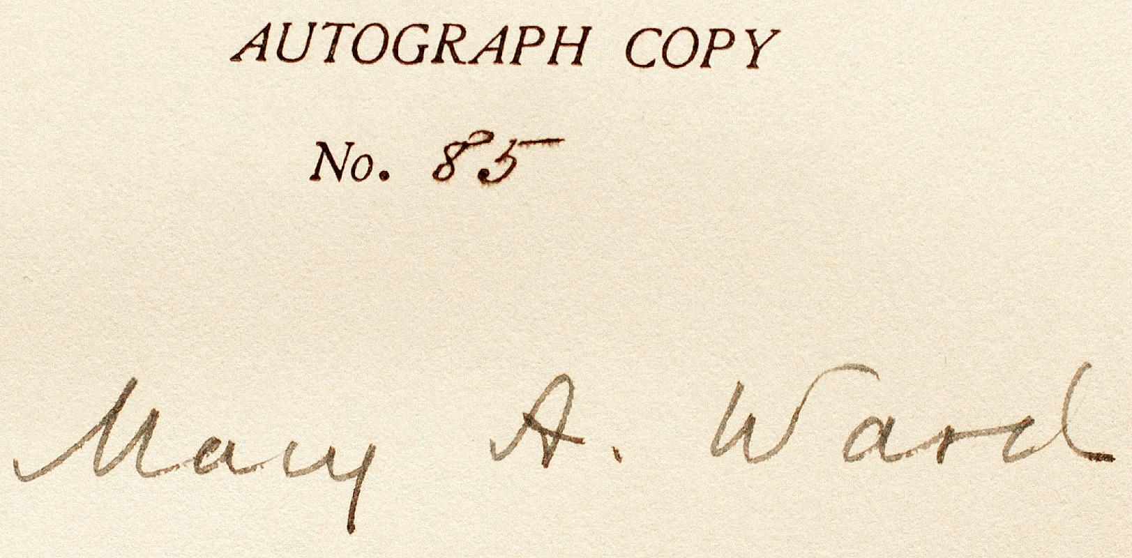 Les écrits de Mme Humphry Ward - Édition AUTOGRAPHE - 16 Vols. - 1909 en vente 1